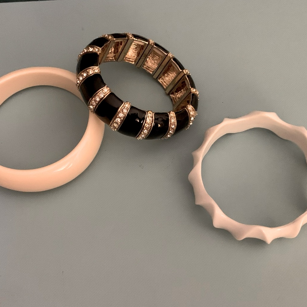 3 Vintage Bracelets - Mid Century Bangles